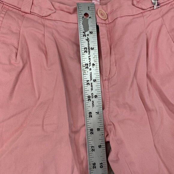 Honey Womans 30 Chino Pants Pink Ankle Tapered Leg Low Rise Stretch Barbiecore - Picture 8 of 15